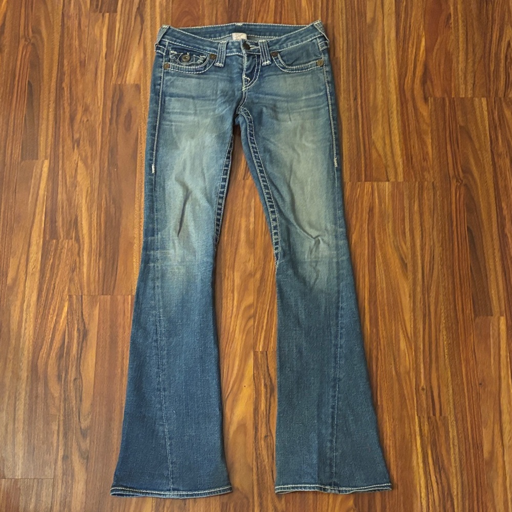 True Religion Light Blue Flare Jeans